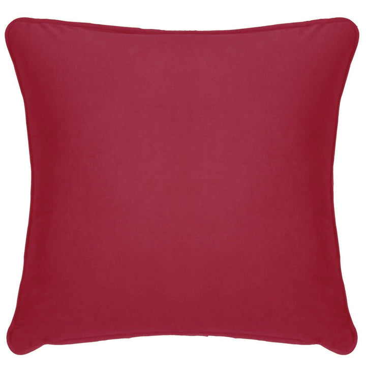 Montreal Velour Wine Cushion Cover 17" x 17" - Ideal