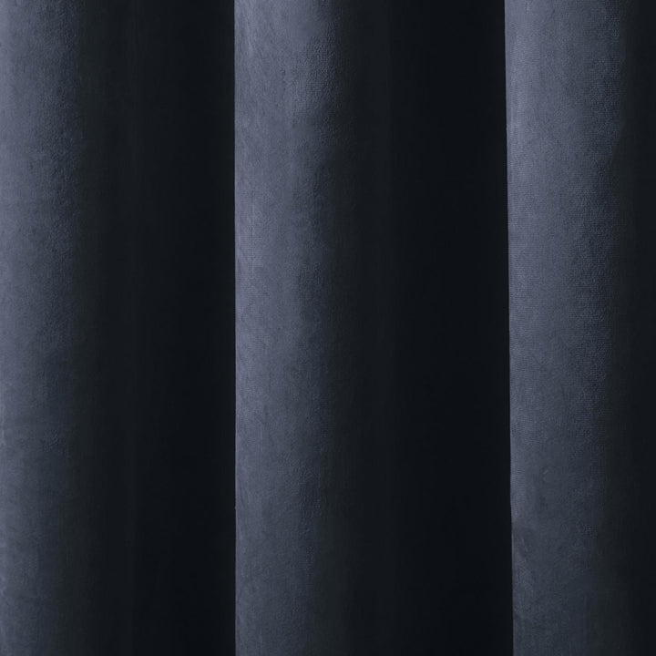Montrose Blackout Velvet Door Curtain Navy - Ideal