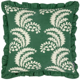 Montrose 100% Cotton Bottle Green Cushion Cover 50cm x 50cm - additional product view 2