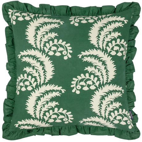 Montrose 100% Cotton Bottle Green Cushion Cover 50cm x 50cm - additional product view 2