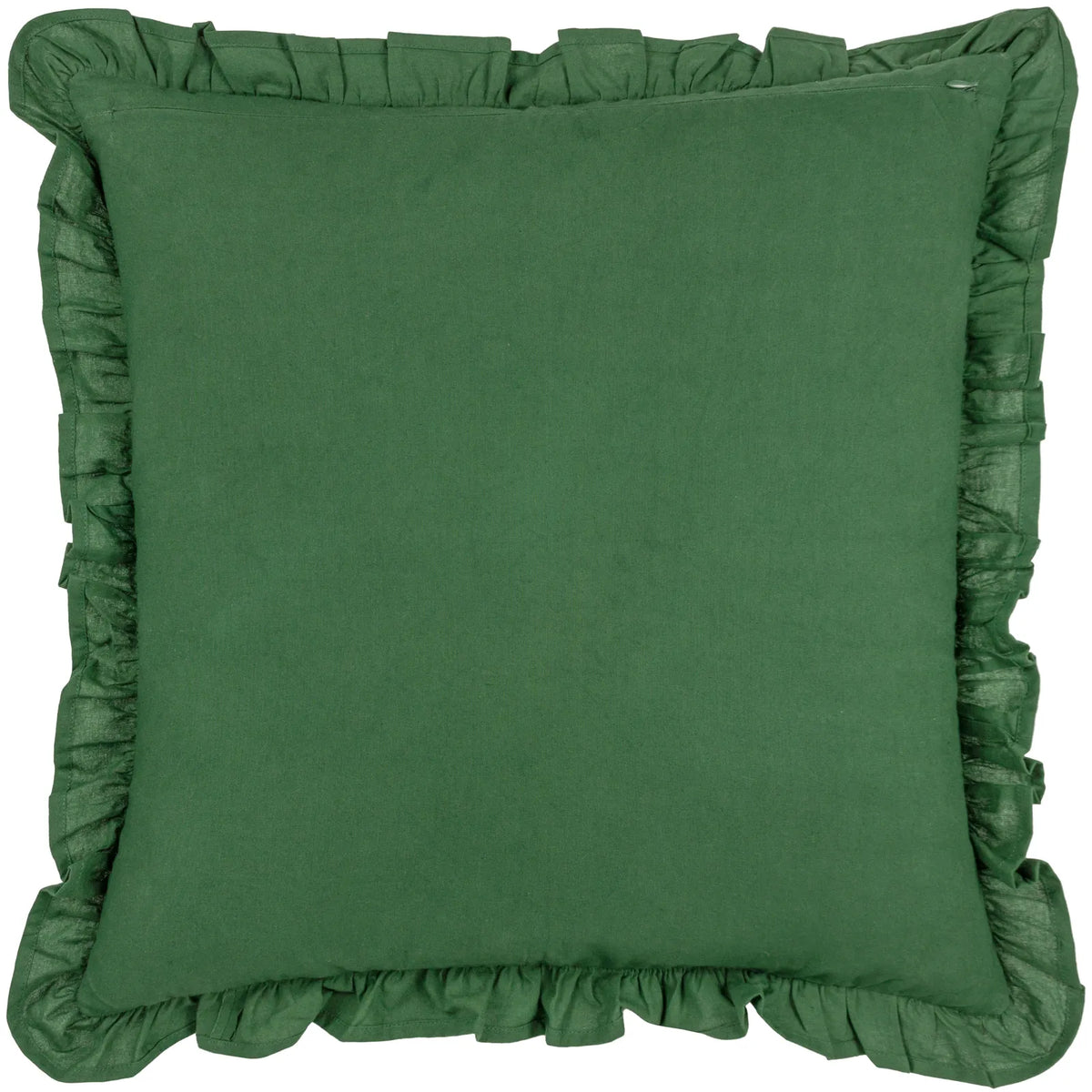 Montrose 100% Cotton Bottle Green Cushion Cover 50cm x 50cm - additional product view 3