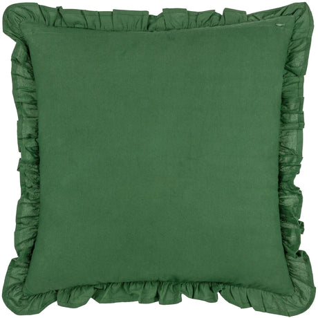 Montrose 100% Cotton Bottle Green Cushion Cover 50cm x 50cm - additional product view 3