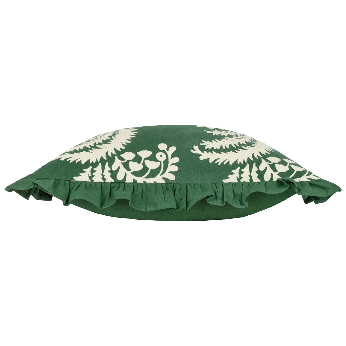 Montrose 100% Cotton Bottle Green Cushion Cover 50cm x 50cm - additional product view 4
