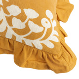 Montrose 100% Cotton Ochre Cushion Cover 50cm x 50cm - additional product view 5