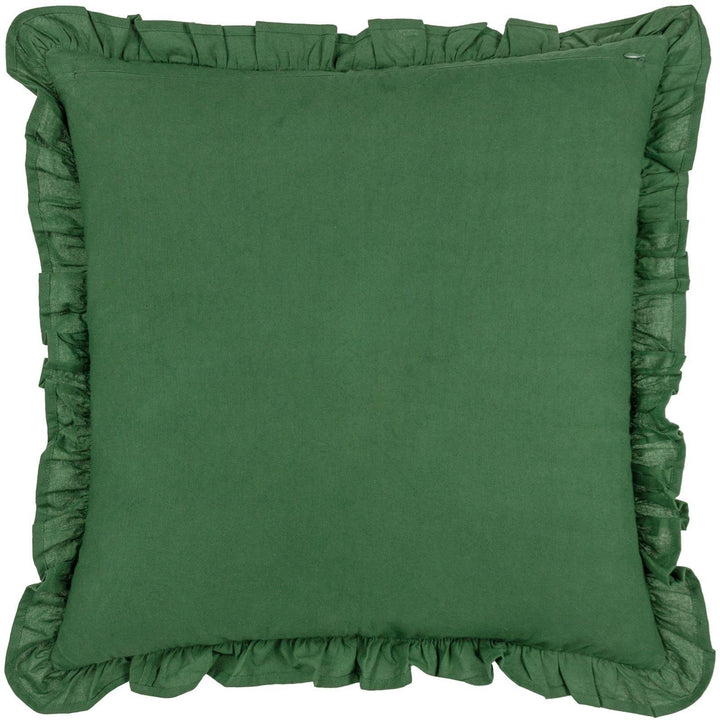 Montrose Floral Pleat Bottle Green Cushion Cover 20" x 20" - Ideal