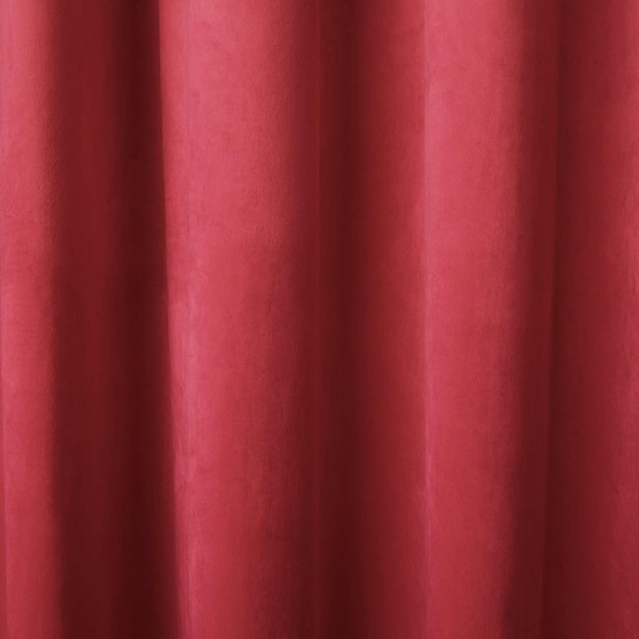Montrose Velvet Blackout Eyelet Curtains Claret - Ideal