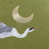 Moonlit Flight Velvet Olive Cushion Cover or Filled Cushion 45cm x 45cm - additional product view 5