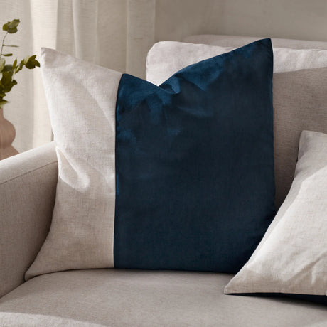 Morden Velvet Indigo Cushion Cover or Filled Cushion 50cm x 50cm - additional product view 1