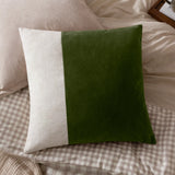 Morden Velvet Olive Cushion Cover or Filled Cushion 50cm x 50cm - additional product view 1
