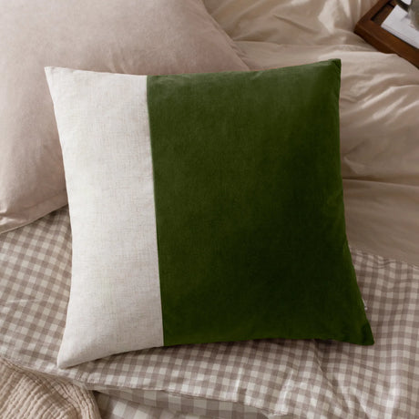 Morden Velvet Olive Cushion Cover or Filled Cushion 50cm x 50cm - additional product view 1