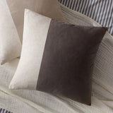 Morden Velvet Taupe Cushion Cover or Filled Cushion 50cm x 50cm - additional product view 1