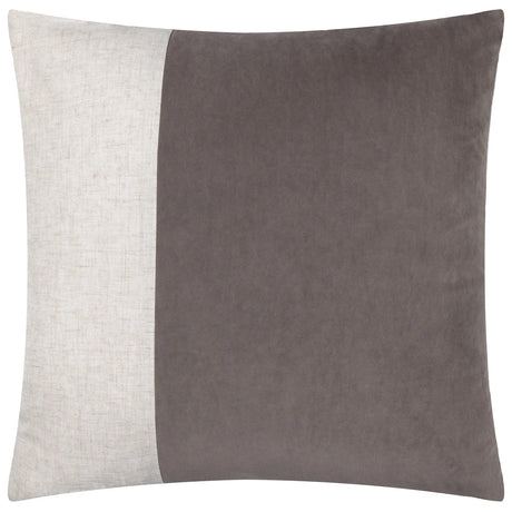 Morden Velvet Taupe Cushion Cover or Filled Cushion 50cm x 50cm - additional product view 2
