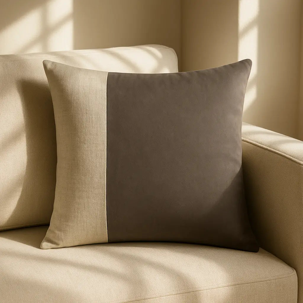 Morden Cushion Cover / Filled Cushion 20" x 20" (50cm x 50cm) - Taupe
