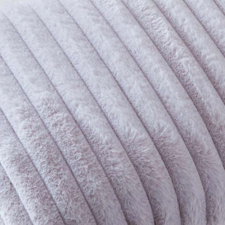 Morritz Ribbed Mauve Cushion Cover - Ideal