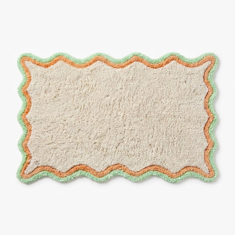 Scallop Absorbent Bath Mat 50 x 80cm 6