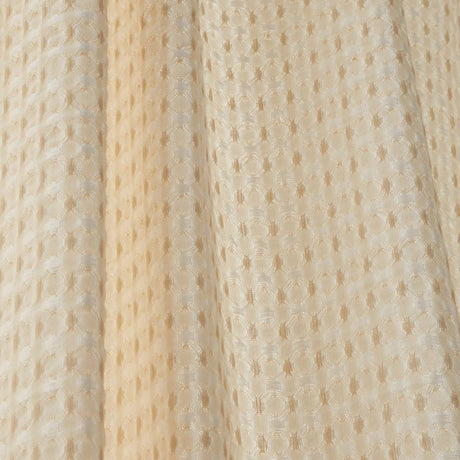 Pineapple Elephant Muscat Waffle 140x183cm Slot Top Voile Curtain Panel Natural