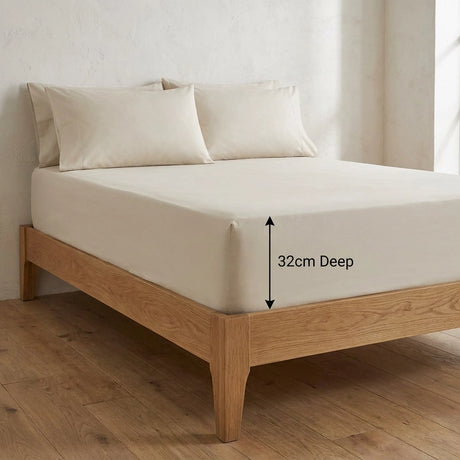 Plain Dye 32cm Extra Deep Fitted Bed Sheet 20