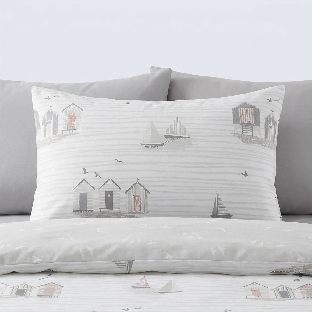 Beach Huts Polycotton Duvet Cover Set 7