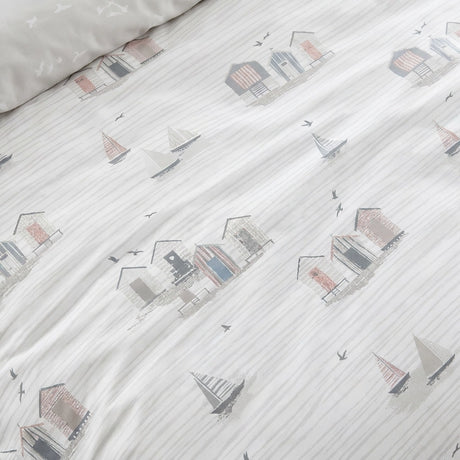 Beach Huts Polycotton Duvet Cover Set 8