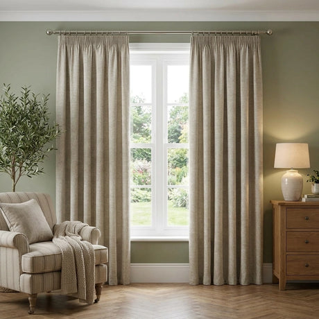 Pembrey Thermal Brushed Cotton Pencil Pleat Curtains 4