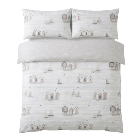 Beach Huts Polycotton Duvet Cover Set 6