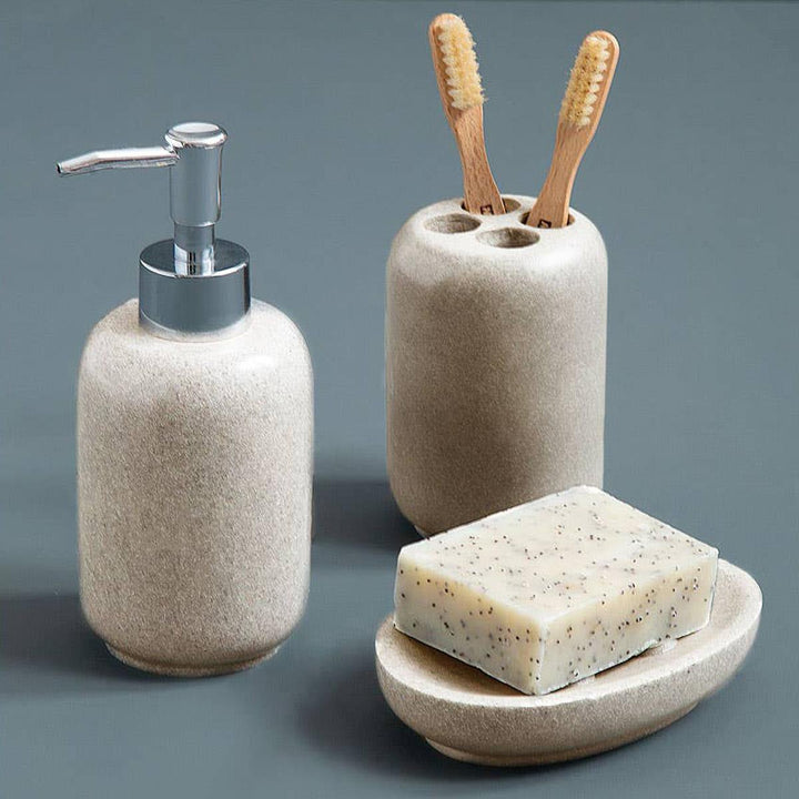Natural Stone Effect Toothbrush Holder - Ideal