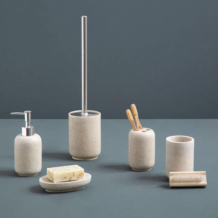 Natural Stone Effect Toothbrush Holder - Ideal