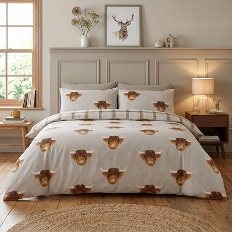 Highland Cow Duvet Cover Set 5