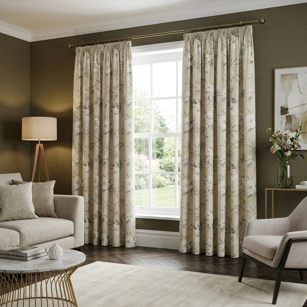 Eve Pencil Pleat Ready Made Tape Top Curtains 4