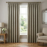 Dawn Lined Tape Top Pencil Pleat Curtains - Natural