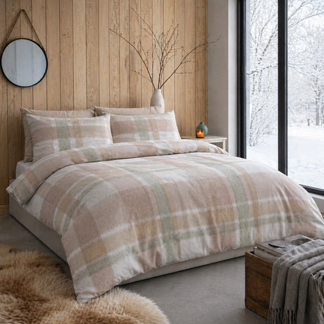 Verbier Brushed Cotton Flannelette Duvet Cover Set 5