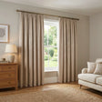 Galaxy Dim Out Woven Thermal Pencil Pleat Curtains - Natural