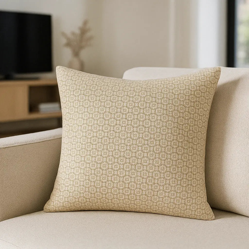 Tryfan 100% Cotton Natural Cushion Cover or Filled Cushion 50cm x 50cm