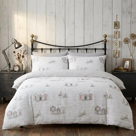 Beach Huts Polycotton Duvet Cover Set 5