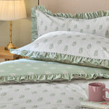 Nature Ava Reversible Duvet Cover Set White Sage - image 4