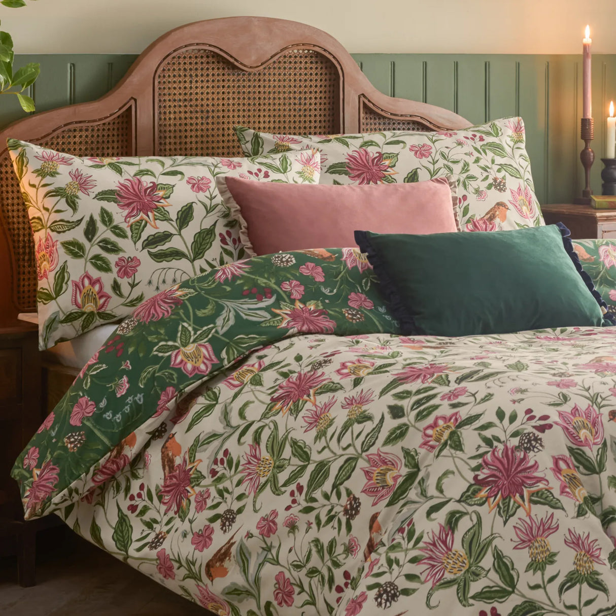 Nature Beatrice Reversible Floral Duvet Cover Set Multicolour - image 5
