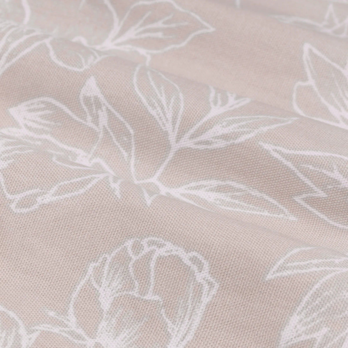 Nature Bella Floral Lined Eyelet Curtains Natural - image 6