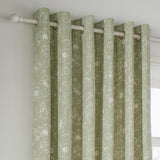 Nature Bella Floral Lined Eyelet Curtains Sage - image 3