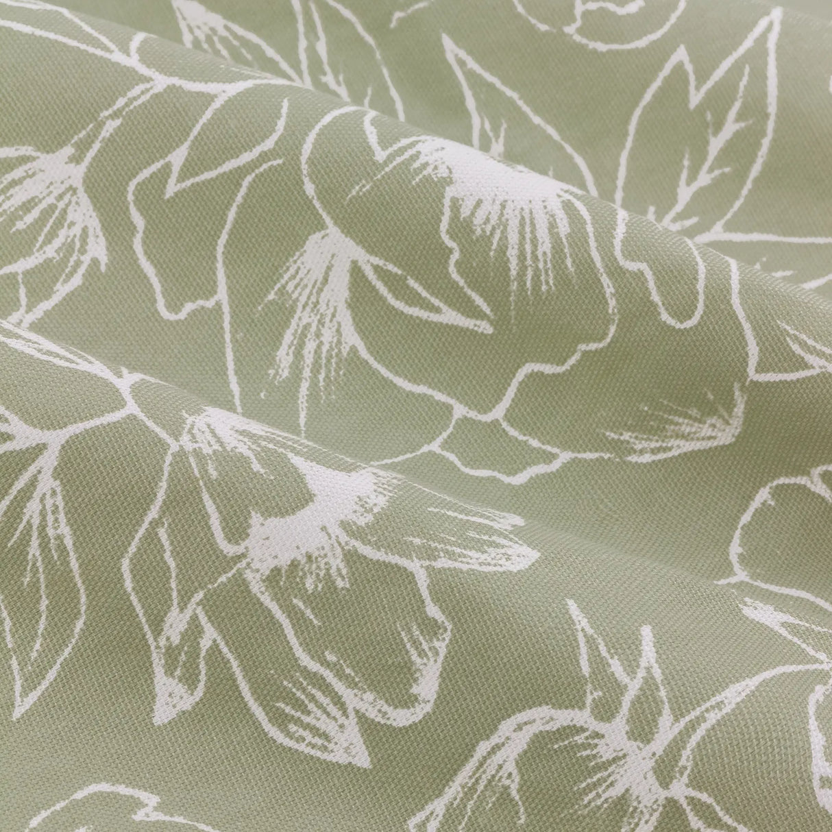 Nature Bella Floral Lined Eyelet Curtains Sage - image 6
