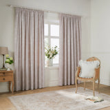 Nature Bella Floral Lined Pencil Pleat Curtains Natural 90" x 90" - image 2