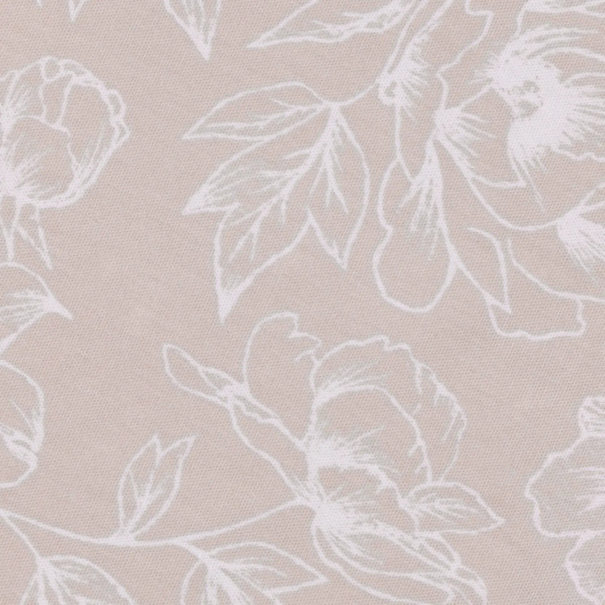 Nature Bella Floral Lined Pencil Pleat Curtains Natural 90" x 90" - image 7
