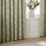 Nature Bella Floral Lined Pencil Pleat Curtains Sage - image 4