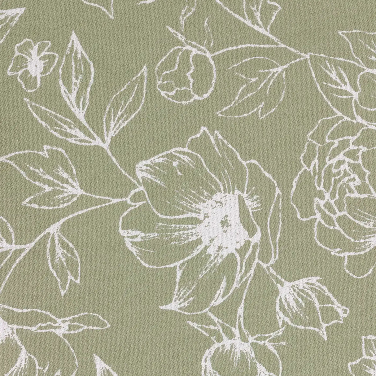Nature Bella Floral Lined Pencil Pleat Curtains Sage - image 7