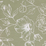 Nature Bella Floral Lined Pencil Pleat Curtains Sage - image 7