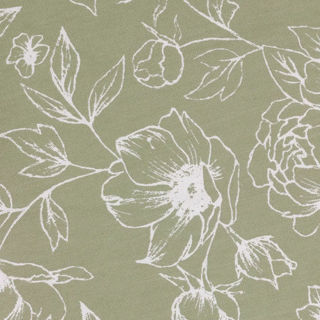 Nature Bella Floral Lined Pencil Pleat Curtains Sage - image 7