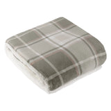 Nature Braemar Sherpa Tartan Fleece Throw Green/Natural 140 x 180cm - image 2