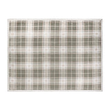 Nature Braemar Sherpa Tartan Fleece Throw Green/Natural 140 x 180cm - image 3