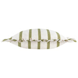 Nature Connie Striped Ruffle Cushion Cover Olive 35 x 50cm - image 3