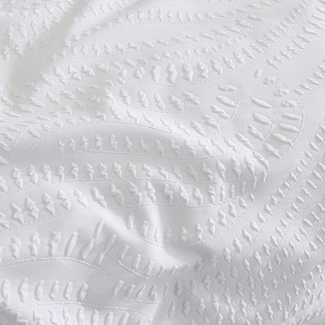 Nature Georgia Heat Pressed Duvet Cover Set White - image 4