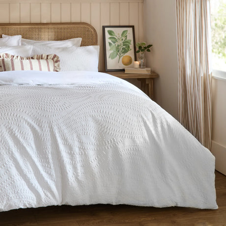 Nature Georgia Heat Pressed Duvet Cover Set White - image 5